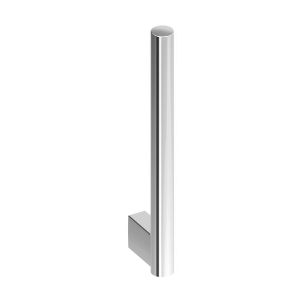 Toilettenpapierrollenhalter zur Wandmontage aus Metall mit zylindrischer Haltestange