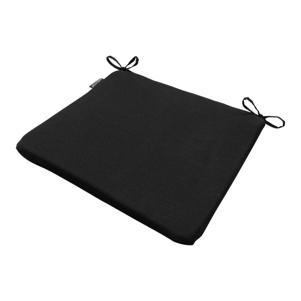 Sitzkissen Panama schwarz - Ca. 40x40 cm - 4er-Set