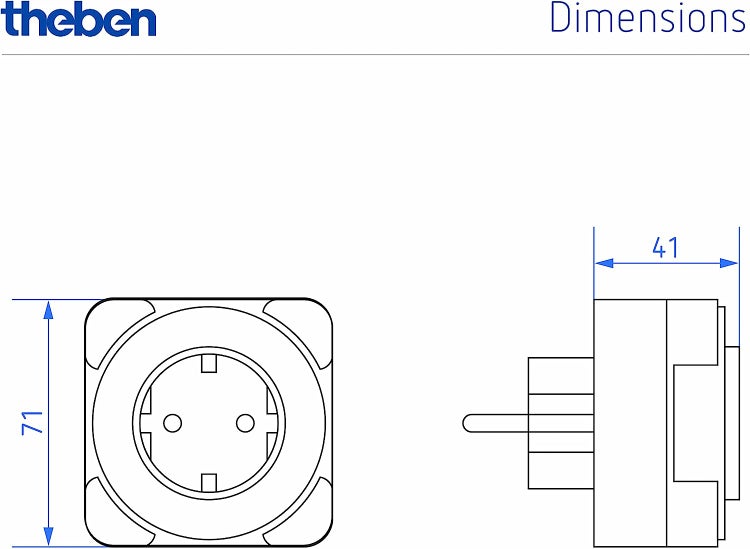 Theben 0270930 theben-Timer 27 mit Wochenprogramm - analoge Zeitschaltuhr für den Innenbereich, Steckdosen-Schaltuhr, Zeitprogrammstecker
