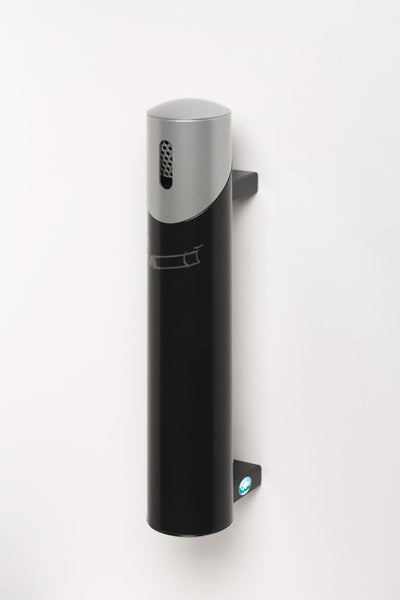 PROREGAL Robuster Wandascher 145 cm Rohrlänge Zum Einbetonieren 1,4 Liter HxBxT 51 x 10 x 17 cm Stahl Anthrazit