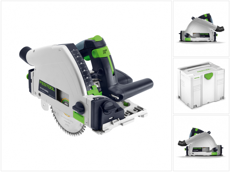 Festool TS 55 REBQ-PLUS Tauchsäge 1200W 160 mm im Systainer ( 561551 ) + Zubehör