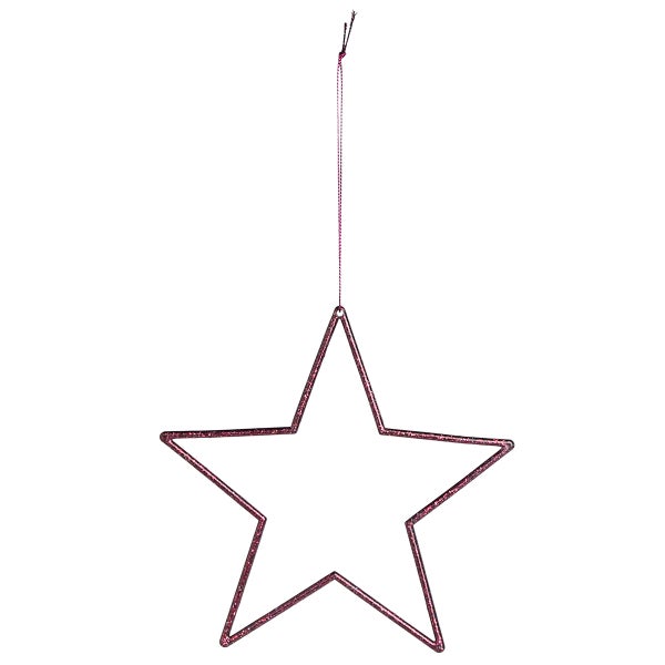 Glitzernder Stern zum Aufhängen als Dekoration
