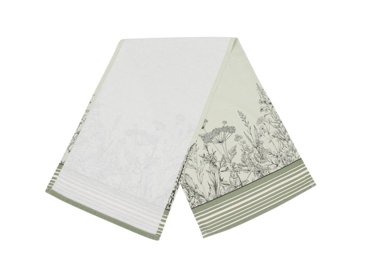 FRANK FLECHTWAREN|Tischläufer Wiesenblumen, 40 x 140 cm, BAUMWOLLE, POLYESTER