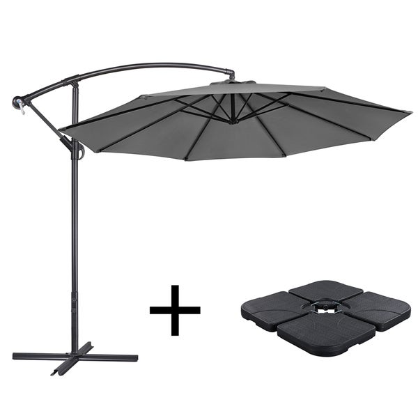 Freiarmschirm mit Schirmständer