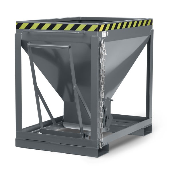 RR Industrietechnik Silowagen Typ RSL 600dm³ stationär RAL 7005 Mausgrau