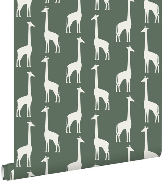 Tapetenrolle mit Giraffenmuster