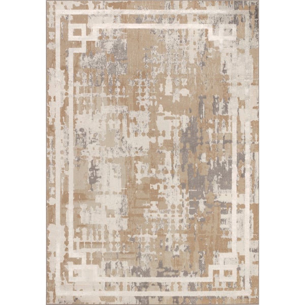Abstrakt Moderner Teppich Beige/Grau 120x170 cm MARTINA
