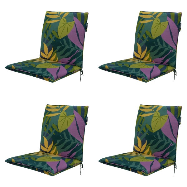 Stuhlauflage Stapelstuhl Iven grün - Ca. 97x49 cm - 4er-Set