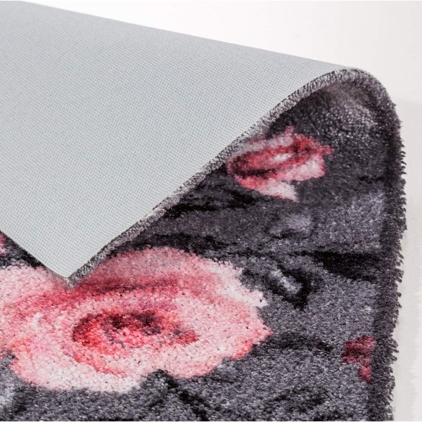 Teppich mit Blumenmuster und rutschfester Rückseite