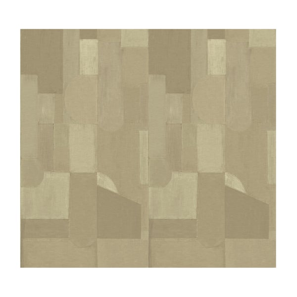 Tapete mit geometrischen Formen in verschiedenen Brauntönen