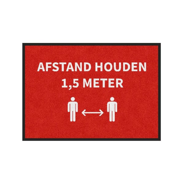 Fußmatte „Halten Sie Abstand“ eineinhalb Meter – 60x85 cm