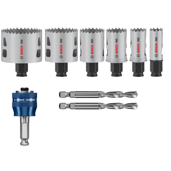 Bosch Pro Lochsägen Set mit Bohrer und Expert Aufnahme