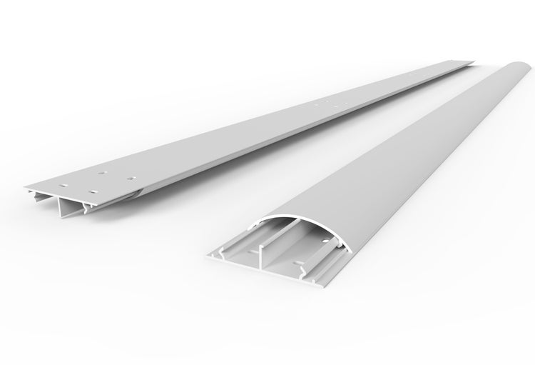 CILSON WDK5012W Art.-Nr. 6800520 Kabelkanal 50 x 12 mm x 2.000 mm - Trittfest, Bodenbelochung, weiß RAL 9010