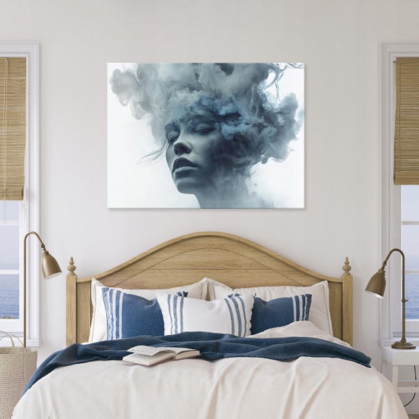 Leinwandbild Frau Abstraktion Gesicht PP15918O20 Wandbilder Wohnzimmer Schlafzimmer 120x80 cm