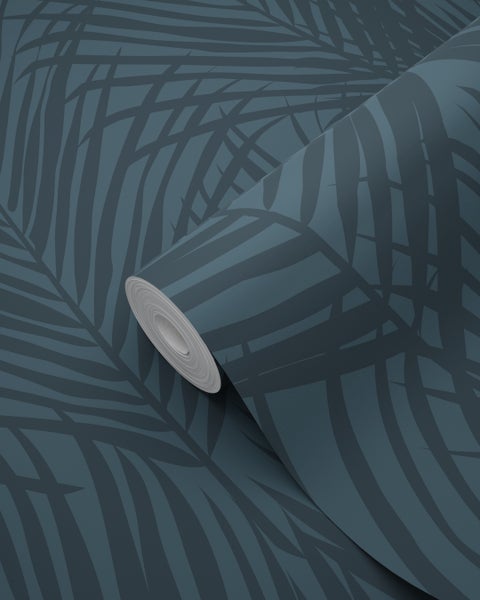 Tapetenrolle mit Palmenblattmuster