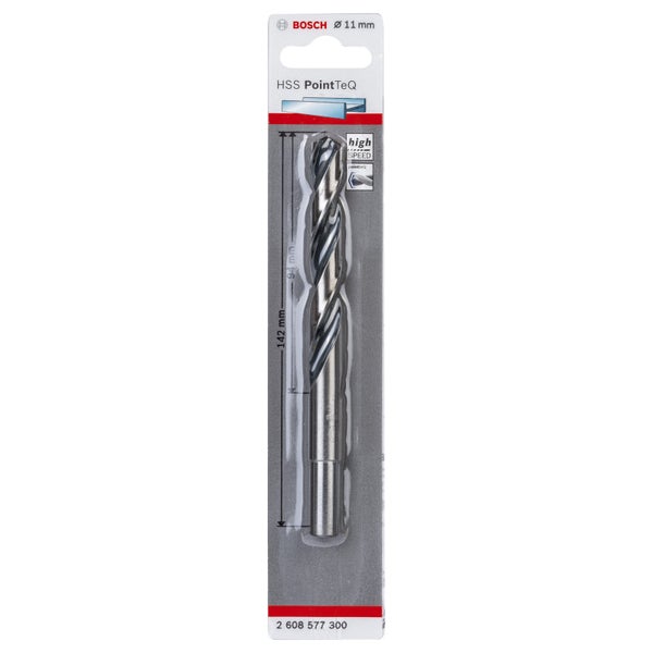Bosch 1x HSS PointTeQ DIN 338 red. Schaft 11 x 94 x 142 mm - 2608577300