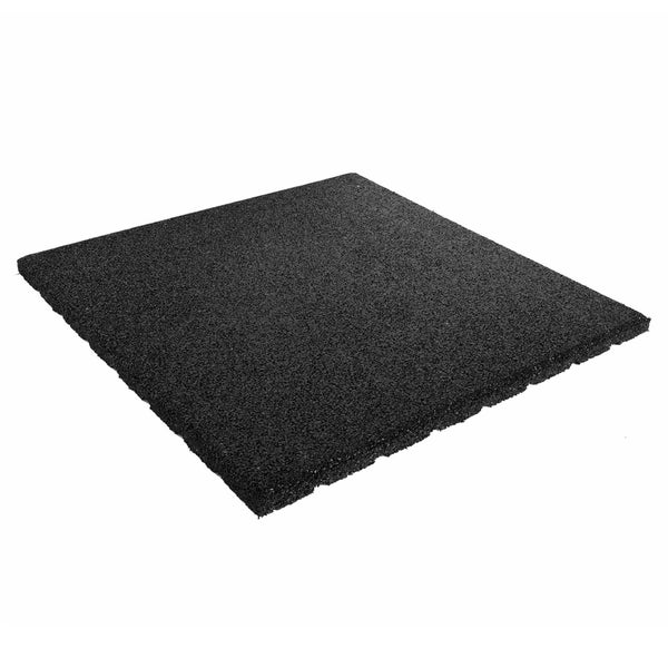 Gummifliesen 20 mm – 1 m2 (4 Fliesen à 50 x 50 cm) – Schwarz