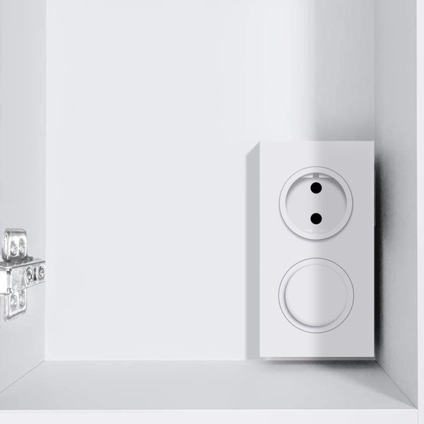 ML-Design Spiegelschrank Bad 3-Türig mit LED Beleuchtung, Steckdose, Lichtschalter und 6 höhenverstellbaren Glaseinlegeböden, 90x72x15 cm, Weiß, Badschrank Badezimmerschrank Badspiegel Wandspiegel