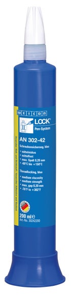 WEICONLOCK® AN 302-42 Schraubensicherung | mittelfest, mit Trinkwasserzulassung | 200 ml | blau