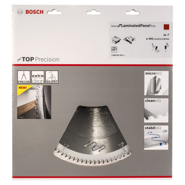 Bosch Kreissägeblatt Top Precision Best for Laminated Panel Fine 300 x 30 x 3,2 mm - 2608642105