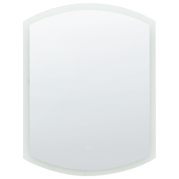 LED-Badezimmer-Spiegel BEZIERS 60 cm 78 cm Silber