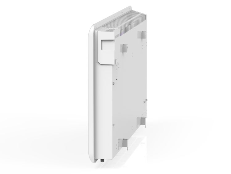 Weißer Heizkörper zur Wandmontage