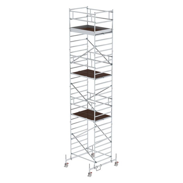 MUNK Rollgerüst mit Doppelplattform 1,35x1,80m Plattform, 9,35m AH