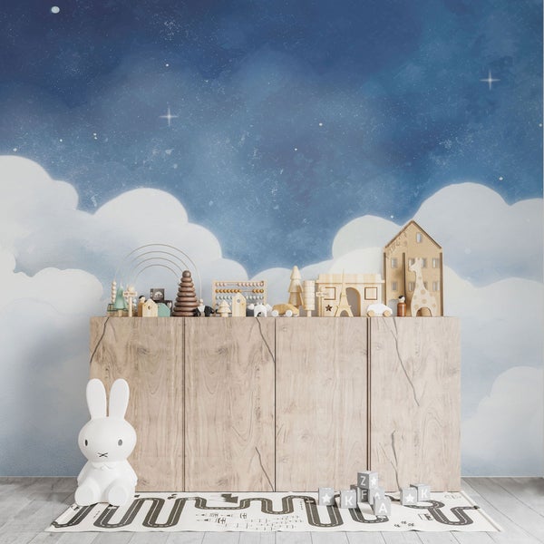 Kindertapete Wolkenhimmel 150 x 250 cm