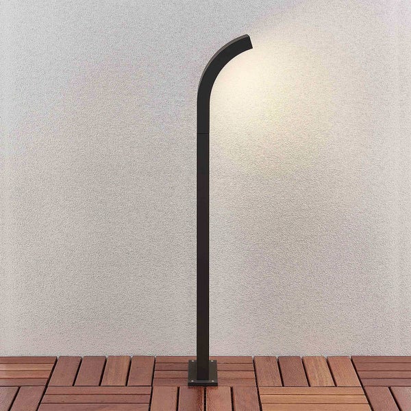 Arcchio LED Wegeleuchte / Pollerleuchte, Höhe: 100 cm Wegelampe spritzwassergeschützt IP65 1x 10,8W Außenleuchte