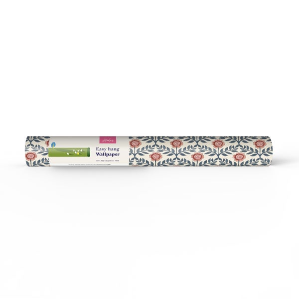 Joules Vliestapete mit floralem Muster aus Blumen und Blättern, Rolle