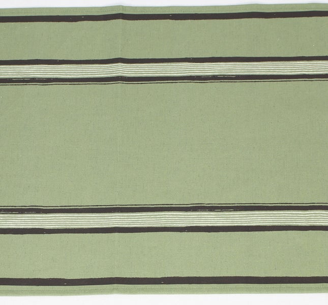FRANK FLECHTWAREN | Tischläufer Salvia grafico, BAUMWOLLE, 40 x 140 cm
