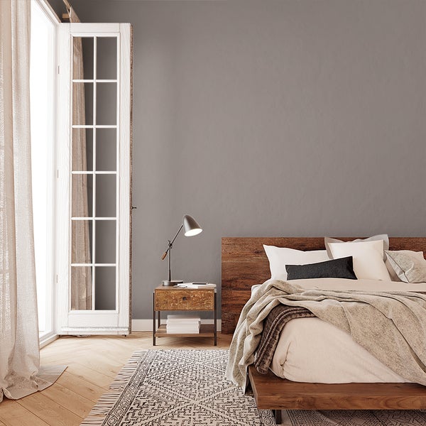 Tapete Beige Vliestapete Uni für Schlafzimmer Wohnzimmer oder Küche Made in Germany 10,05 x 0,53m