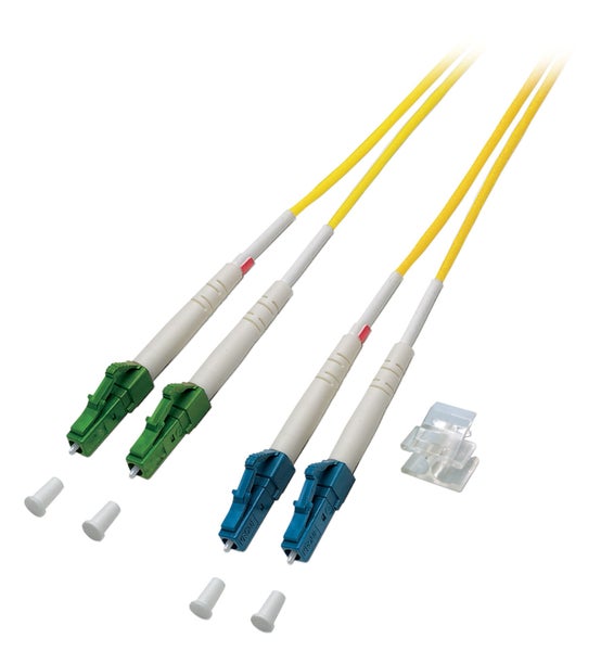 Glasfaserkabel mit Stecker und Zubehör