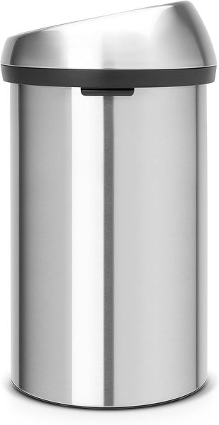 Brabantia Abfallbehälter Mit Soft Touch Öffnung 60 Liter HxBxT 71 x 40 x 40 cm Metall Matt Edelstahl