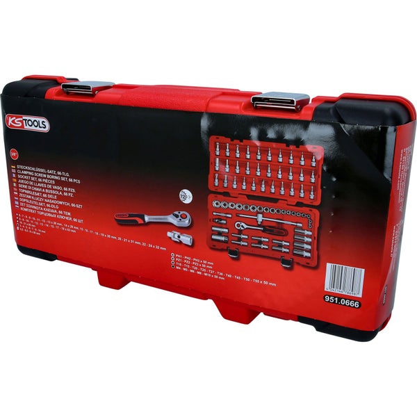 KS TOOLS 3/8 Steckschlüssel-Satz 66tlg. - 951.0666