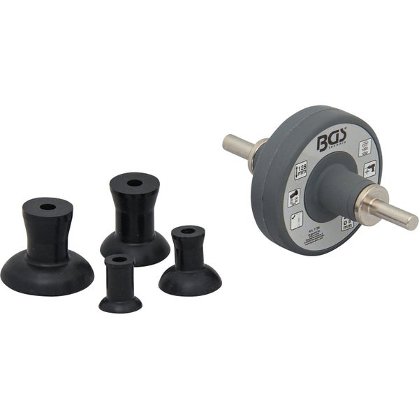 BGS Technic Ausbeulwerkzeug Set mit Gummi Schlagstempel und Ausbeulköpfen