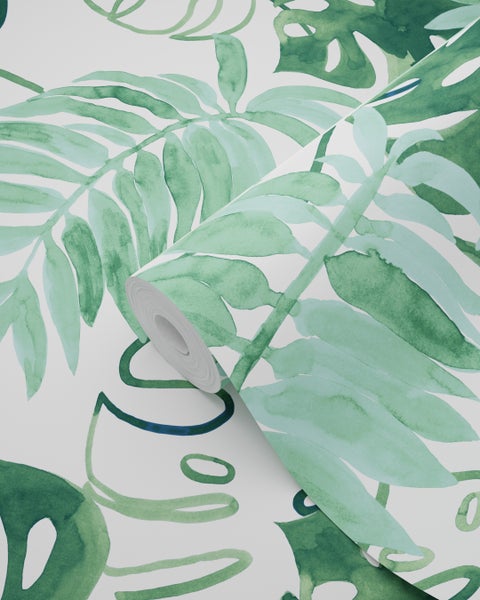 Rolle Tapete mit tropischem Pflanzenmuster