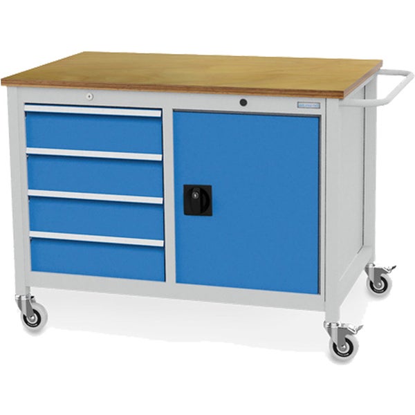 Werkbankwagen mit Schubladen und Schrankfach