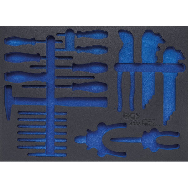 BGS Werkstattwageneinlage 3/3 leer für Art. 4038 - 4038-1