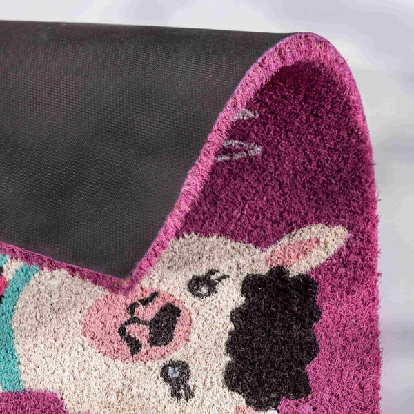 Fußmatte mit Kuhmotiv