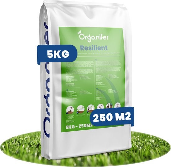 Organifer Resilient Rasensamen, 5 Kilogramm für 250 Quadratmeter