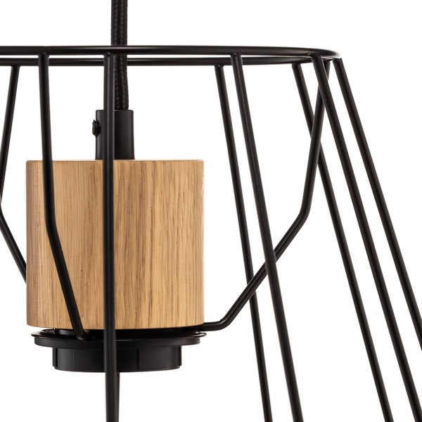 Envostar Pendelleuchte Finan (Modern) in Schwarz aus Metall (1 flammig, E27) - Deckenlampe Esstischlampe Hängelampe Hängeleuchte Wohnzimmerleuchte