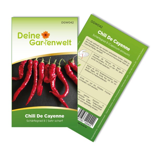 Chili De Cayenne Samen von Deine Gartenwelt