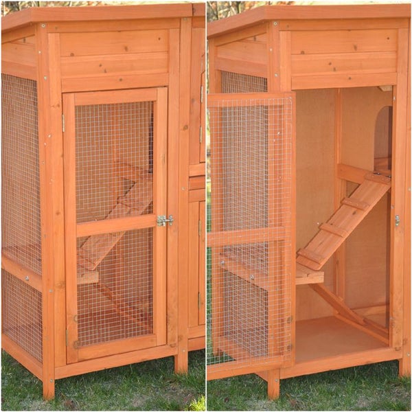 Hasenstall Kaninchenstall XL Jumbo natur