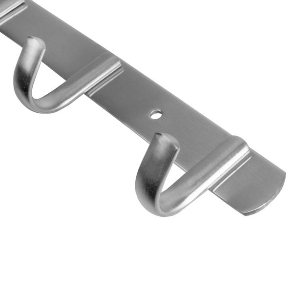 Wandhakenleiste aus Metall mit zwei Haken zur Wandmontage