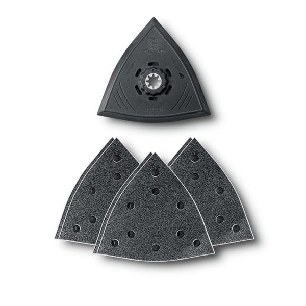 Delta Schleifplatte mit Schleifpapier