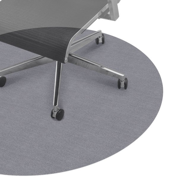 Bodenschutzmatte NEMESIS selbsthaftend für Hartboden Creme Rund: 150cm