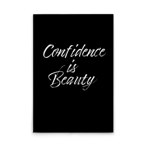 Dekoratives Schild mit der Aufschrift 'Selbstvertrauen ist Schönheit'