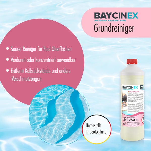 Baycinex Grundreiniger für Pooloberflächen zur Entfernung von Kalkrückständen