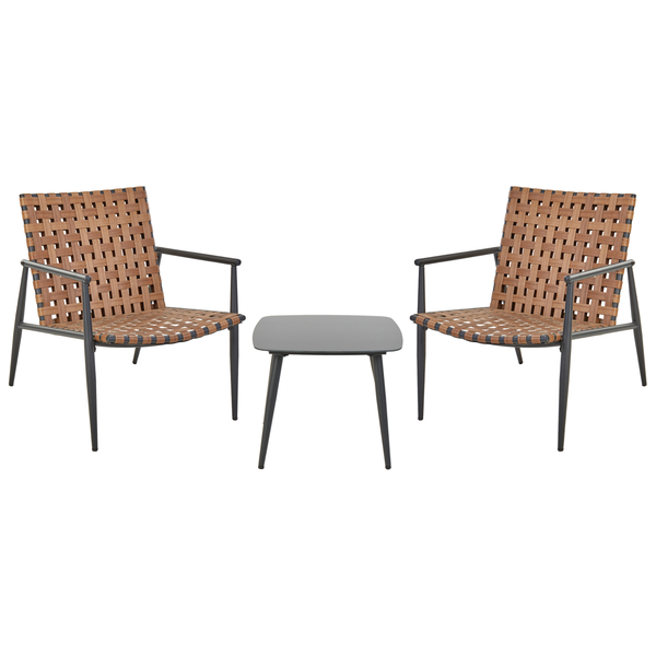 Gartenmöbelset mit zwei Stühlen und einem Tisch